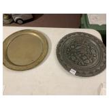 ASSORTED DECORATIVE TRAYS, METAL CONSTRUCTION,