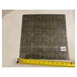 METAL PRINTING PLATE, BROWNS MULE ADVERTISING