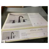 ALLEN + ROTH HARLOW WIDESPREAD BATH FAUCET, MATTE