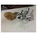 BIRD FIGURINES, INCLUDES GOLD-TONE AND