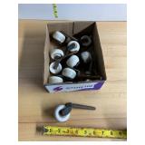 ANTIQUE FURNITURE CASTERS, PORCELAIN WHEELS