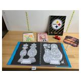 ASSORTED COLORING BOOKS, INCLUDES STEELERS SPIRAL