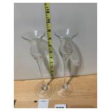 WATERFORD MARQUIS CRYSTAL CANDLESTICKS, TAPERED