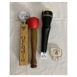 ASSORTED BEER TAP HANDLES, INCLUDES ARCADIA,