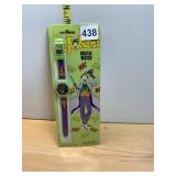 QUINTEL THE JOKER DIGITAL WATCH, PURPLE AND GREEN