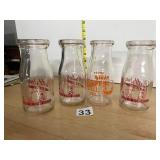 ASSORTED MILK BOTTLES