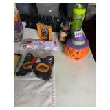 HALLOWEEN DECOR, INCLUDES LIGHT-UP MASK, CERAMIC