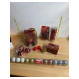 ASSORTED CHRISTMAS DECORATIONS, INCLUDES