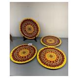 PIER 1 IMPORTS HELENA EARTHENWARE PLATES,