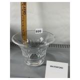WATERFORD CRYSTAL BOWL, CLEAR GLASS, FLARED RIM,