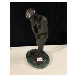 BOMBAY COMPANY GOLFER STATUETTE, BRONZE-TONE