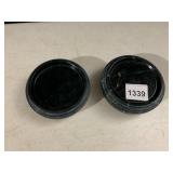 BOMBAY MARBLE COASTERS, ROUND, DARK GREEN VEINED