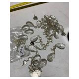 ASSORTED CRYSTAL CHANDELIER PRISMS, TEARDROP AND
