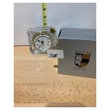 STAIGER CRYSTAL DESK CLOCK, QUARTZ MOVEMENT,