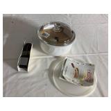 ARCOPAL GLASS CASSEROLE DISH, INCLUDES GLASS LID,