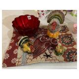 NAPCOWARE THANKSGIVING DECOR, INCLUDES TURKEY