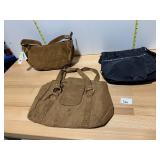 ASSORTED HANDBAGS, INCLUDES BROWN SUEDE STUDDED