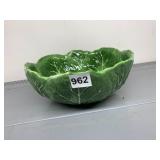 PIER 1 IMPORTS CABBAGE BOWL, HAND-PAINTED
