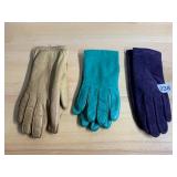 FOWNES LEATHER GLOVES, ASSORTED COLORS, LINED,
