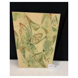 ART MINT LTD WALL PLAQUE, BUTTERFLY THEME, RELIEF