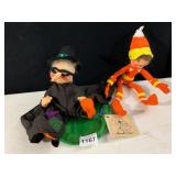 ANNALEE DOLLS, HALLOWEEN THEMED, WITCH AND CANDY