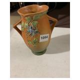 ROSEVILLE POTTERY VASE, COLUMBINE PATTERN, TWO