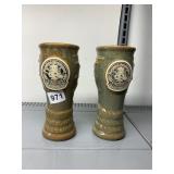 GREY FOX POTTERY CERAMIC MUGS, MARYLAND