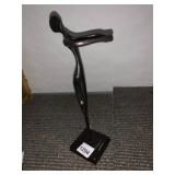 BODRUL KHALIQUE SCULPTURE, ABSTRACT FIGURE, DARK