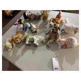 TY BEANIE BABIES, ASSORTED ANIMAL PLUSH TOYS,