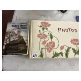ASSORTED BOOKS, INCLUDES PHOTO ALBUM W/ FLORAL