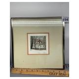 SIGNED PRINT, ARCHITECTURAL THEME, NUMBERED