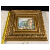 OIL PAINTING, STREET SCENE, IMPASTO TECHNIQUE,