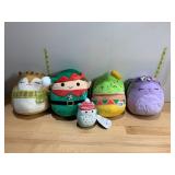 SQUISHMALLOWS PLUSH TOYS, INCLUDES CAT, ELF, OWL,
