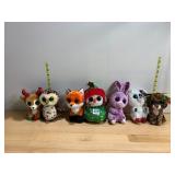 TY BEANIE BOOS PLUSH TOYS, INCLUDES REINDEER,
