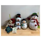 BOYDS BEARS & FRIENDS, PLUSH SNOWMEN, BEAR
