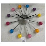 MID-CENTURY MODERN STYLE ATOMIC WALL CLOCK,