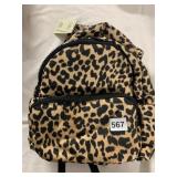 NO BOUNDARIES MINI BACKPACK, LEOPARD PRINT, NYLON