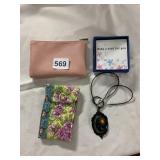 ASSORTED ACCESSORIES, INCLUDES FAUX LEATHER COIN