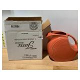 FIESTA DINNERWARE DISK PITCHER, CERAMIC, ORANGE