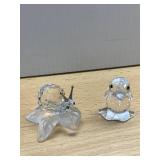 SWAROVSKI CRYSTAL FIGURINES, SNAIL ON FROSTED