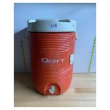GOTT DRINKING WATER COOLER, ORANGE, PLASTIC,