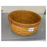 LONGABERGER BASKET, HANDWOVEN WOOD, 2000 CENTURY