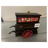 TALLENT OF OLD BOND STREET MUSIC BOX, WOODEN CART