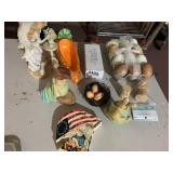 ASSORTED EASTER DECOR, INCLUDES SERAPHIM CLASSICS