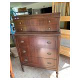 MAHOGANY FINISH CHEST OF DRAWERS, DOVETAILED