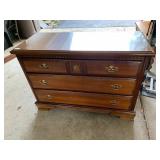 CHEST OF DRAWERS, WOOD CONSTRUCTION, THREE
