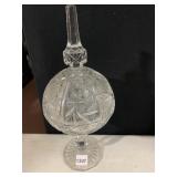 AMERICAN BRILLIANT PERIOD CUT GLASS COMPOTE,