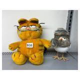 GARFIELD PLUSH TOY, ORANGE TABBY CAT, PLUS FURRY