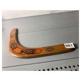 RON JON SURF SHOP, WOODEN BOOMERANG, PAINTED
