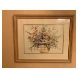 MARILYN SIMANDLE, FLORAL STILL LIFE, WATERCOLOR